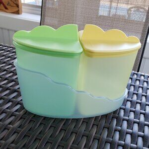 NWT Tupperware Impressions sugar and creamer set
